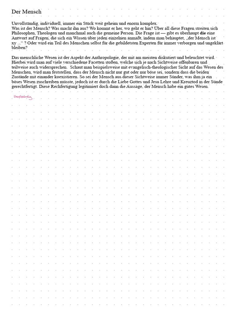 Der Mensch - Text | PDF
