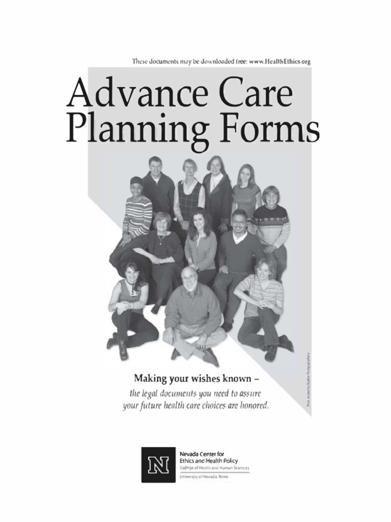 Nevada Advance Directive Form | PDF | Power Of Attorney | Notary Public