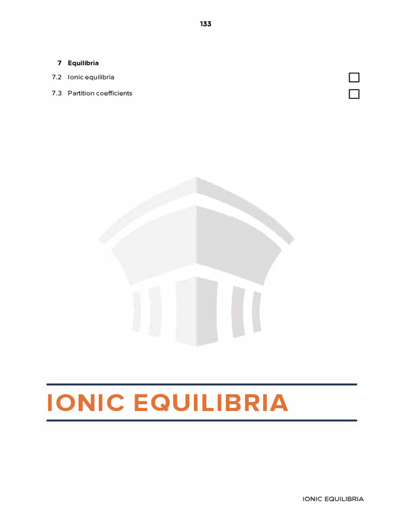 4 Ionic Equilibria Notes | PDF | Chemical Equilibrium | Acid