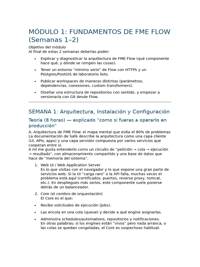 Curso Fme Flow 2025.1 | PDF | SQL | Archivo de computadora