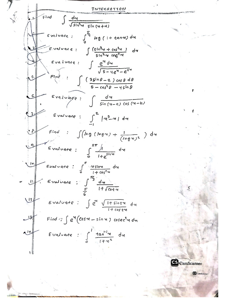 Integration Questions | PDF