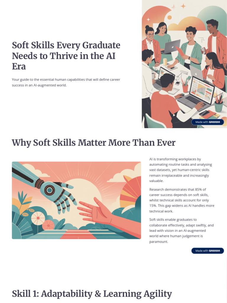 Soft Skills Every Graduate Needs To Thrive in The AI Era | PDF ...