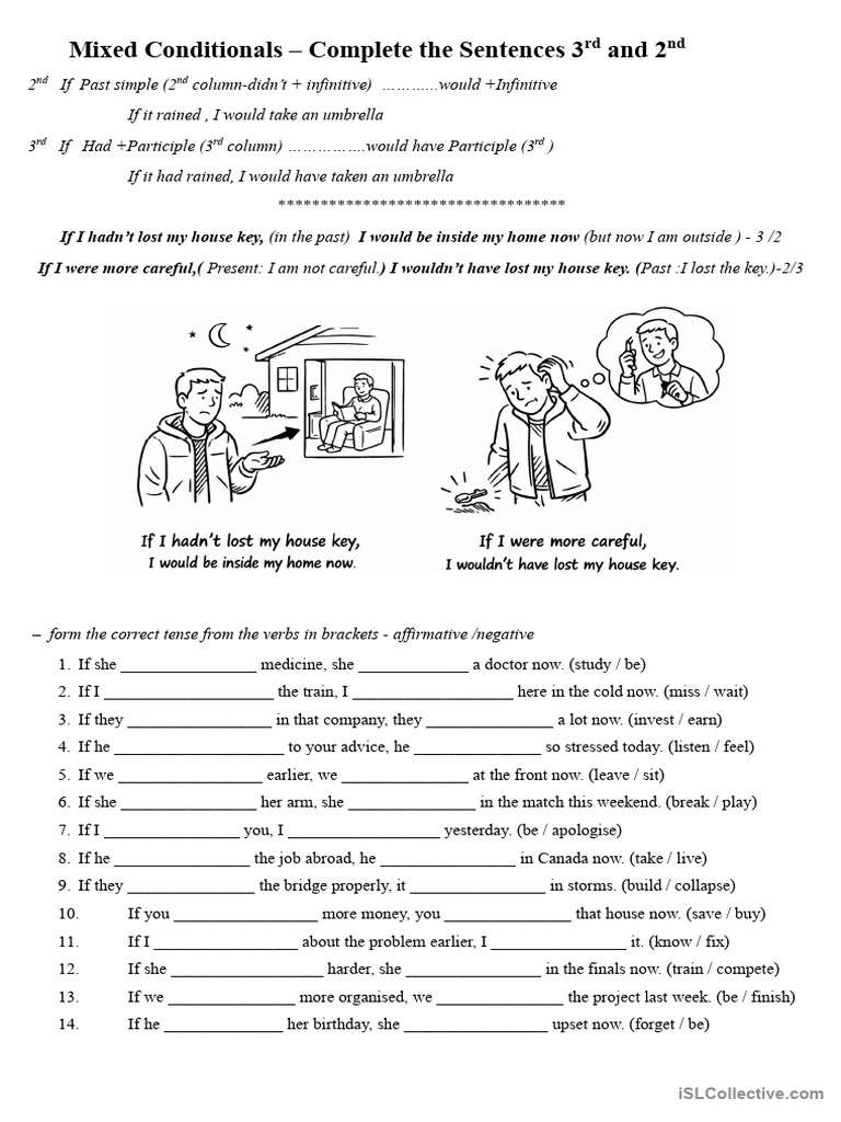 Mixed Conditionals (3rd & 2nd Together) | PDF