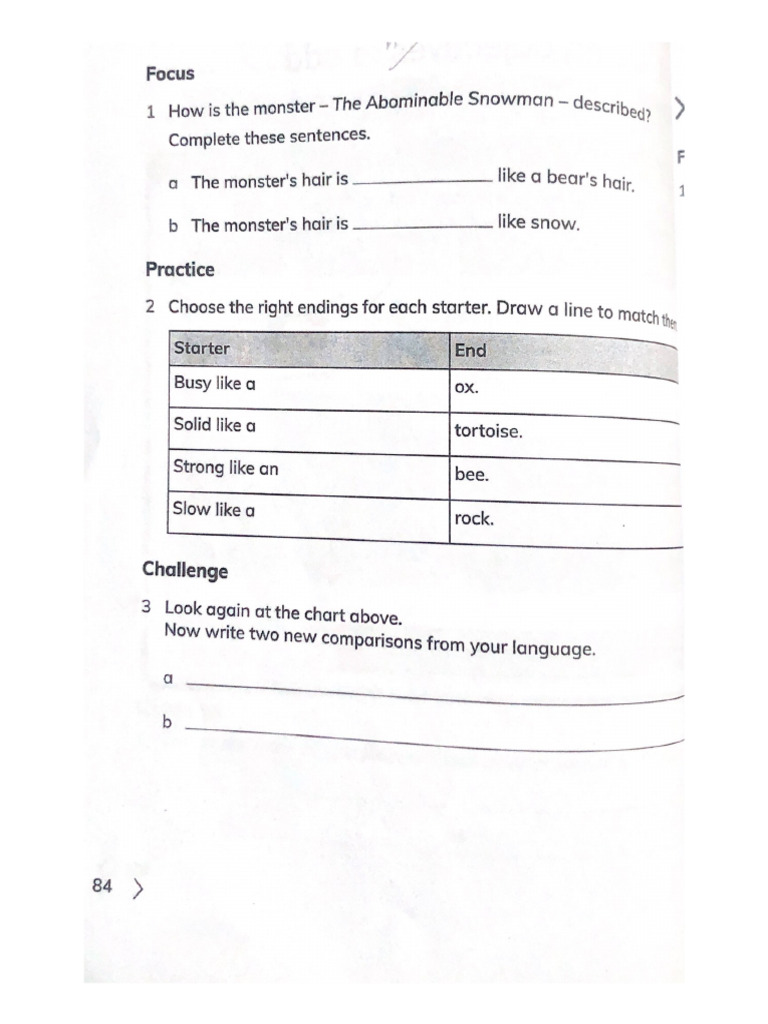 Complete These Sentences. | PDF
