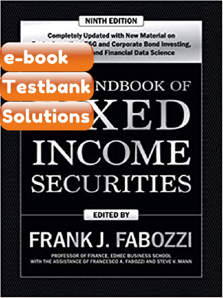 The Handbook of Fixed Income Securities 9th Edition by Frank Fabozzi ...