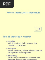 Lecture 3 Role of Statistics in Research