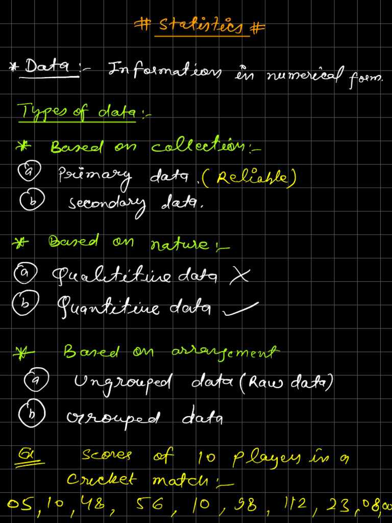 10 G Statistics Copy | PDF | Statistics | Descriptive Statistics