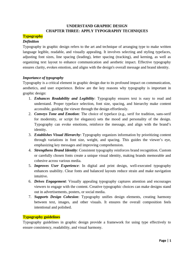 Understand Graphic Design-Typography | PDF | Typography | Typefaces