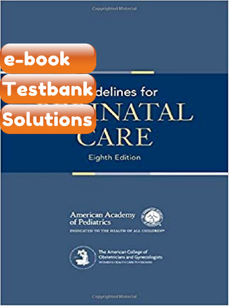 Testbank Guidelines for Perinatal Care 8th Edition by Sarah J ...