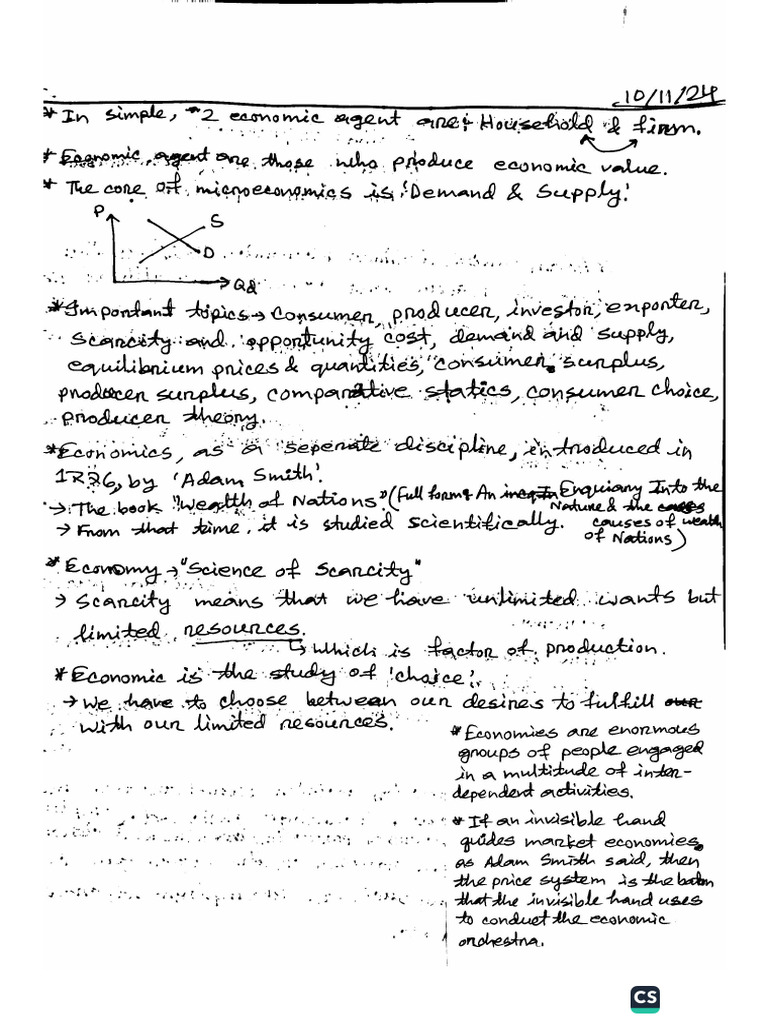 Micro Class Notes | PDF