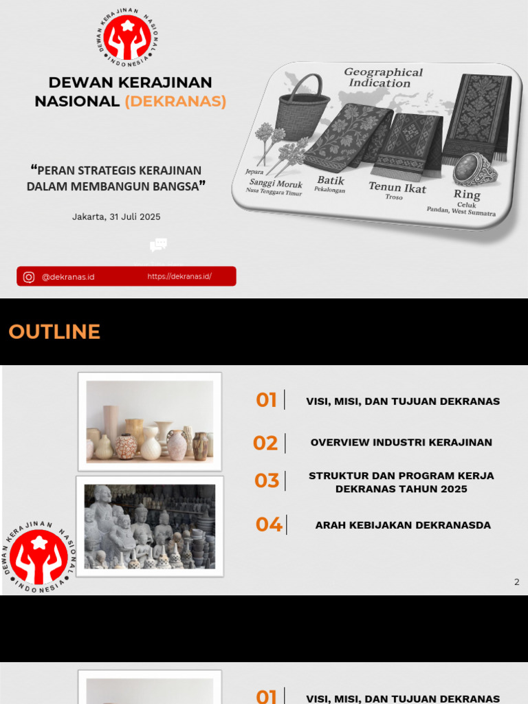 Dekranas IG - Peran Strategis Kerajinan Dalam Membangun Bangsa | PDF