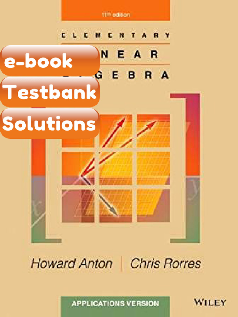 Elementary Linear Algebra Applications Version 11th Edition by Howard ...