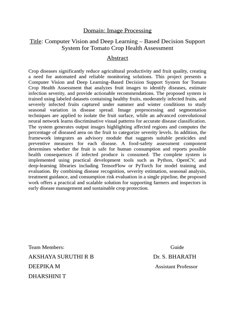 Abstract Project | PDF