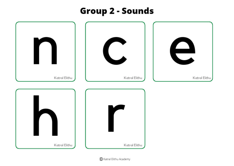 Group - 2 (Sounds) | PDF