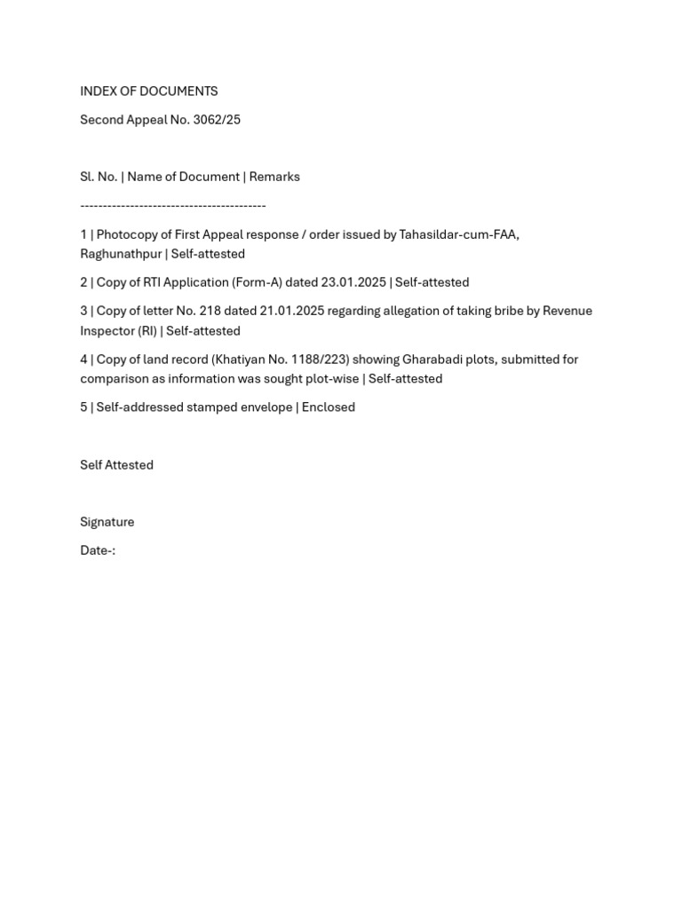Index of Documents | PDF