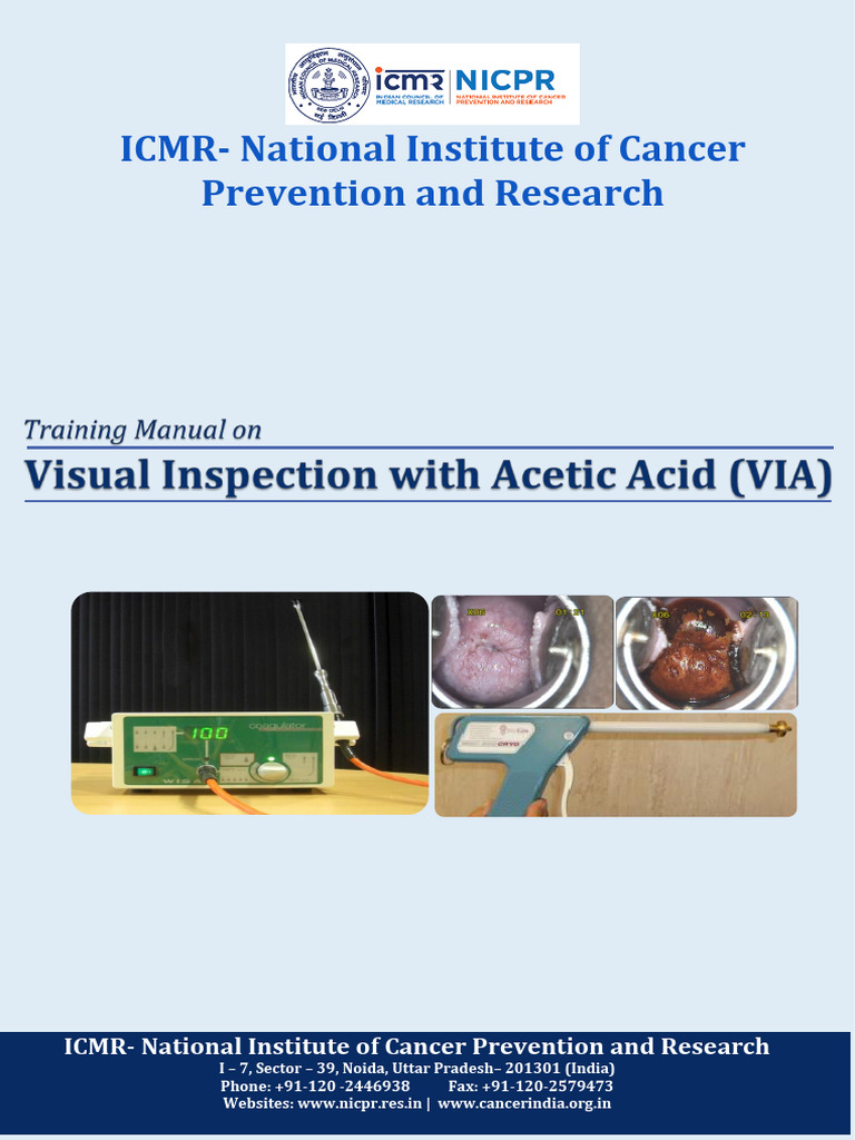 VIA Training Module in PDF Format | PDF | Women's Health | Clinical ...