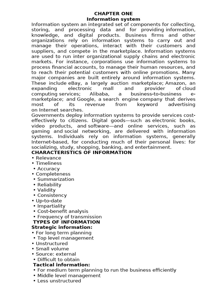 ACC 327 Information System | PDF | Optical Character Recognition ...