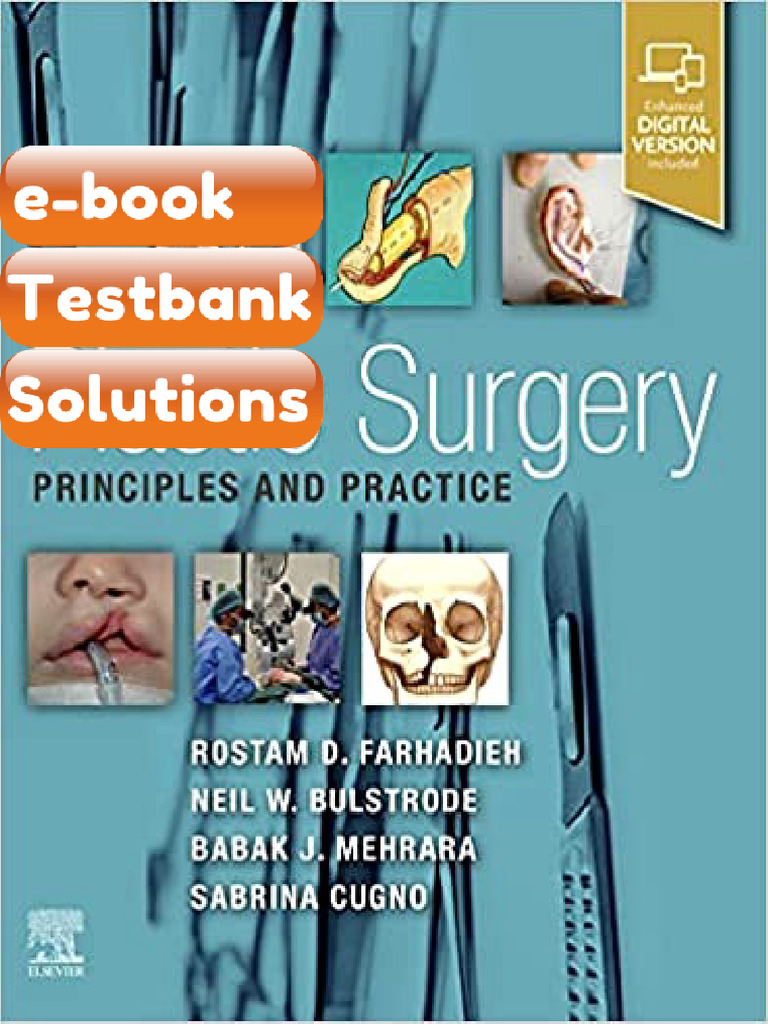 Plastic Surgery Principles and Practice 1st Edition by Rostam Farhadieh ...