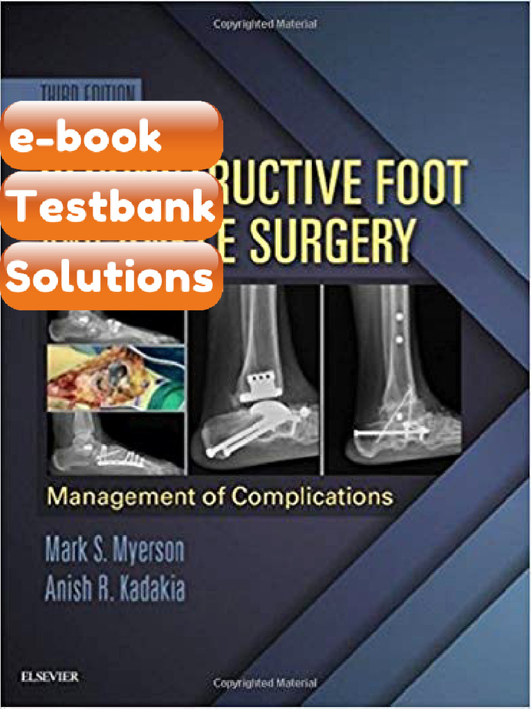 Reconstructive Foot and Ankle Surgery Management of Complications 3e ...