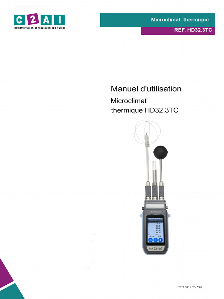 MN HD32.3TC Microclimat-Thermique | PDF | Température | Thermodynamique