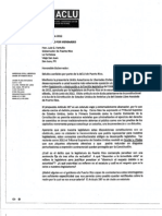 Carta A Luis Fortuño Gobernador de PR