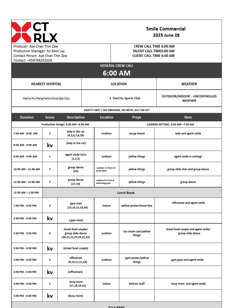 Smile Commercial _ Call Sheet (1)_06b7cd65-ba52-4223-b719-72a5d2d076c7 ...