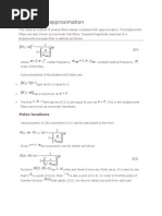 Butterworth Approximation