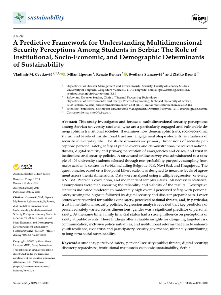 A Predictive Framework For Understanding Multidimensional Security ...