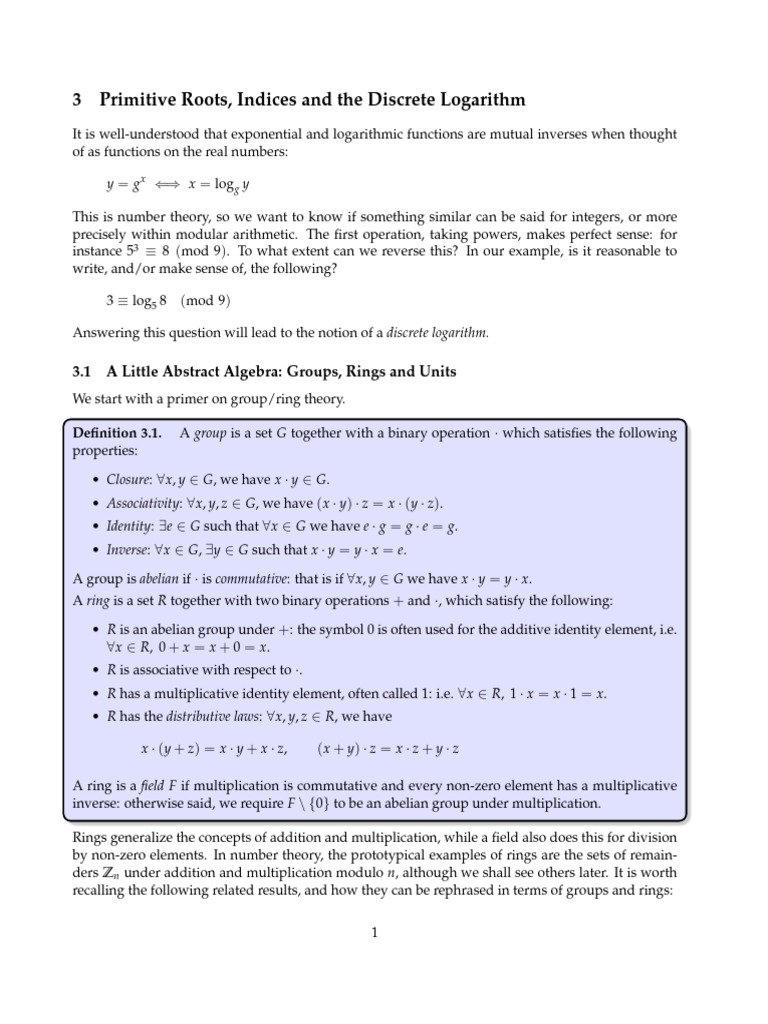 3 Primitive | PDF | Group (Mathematics) | Ring (Mathematics)