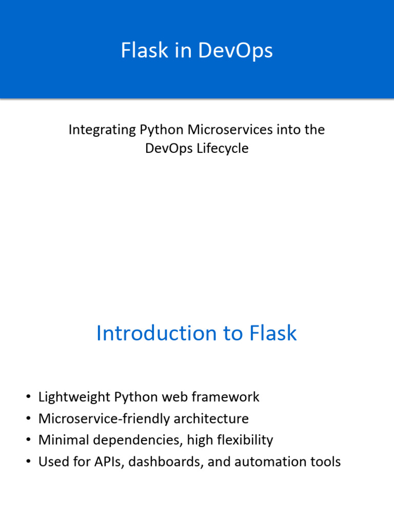 Flask in DevOps | PDF