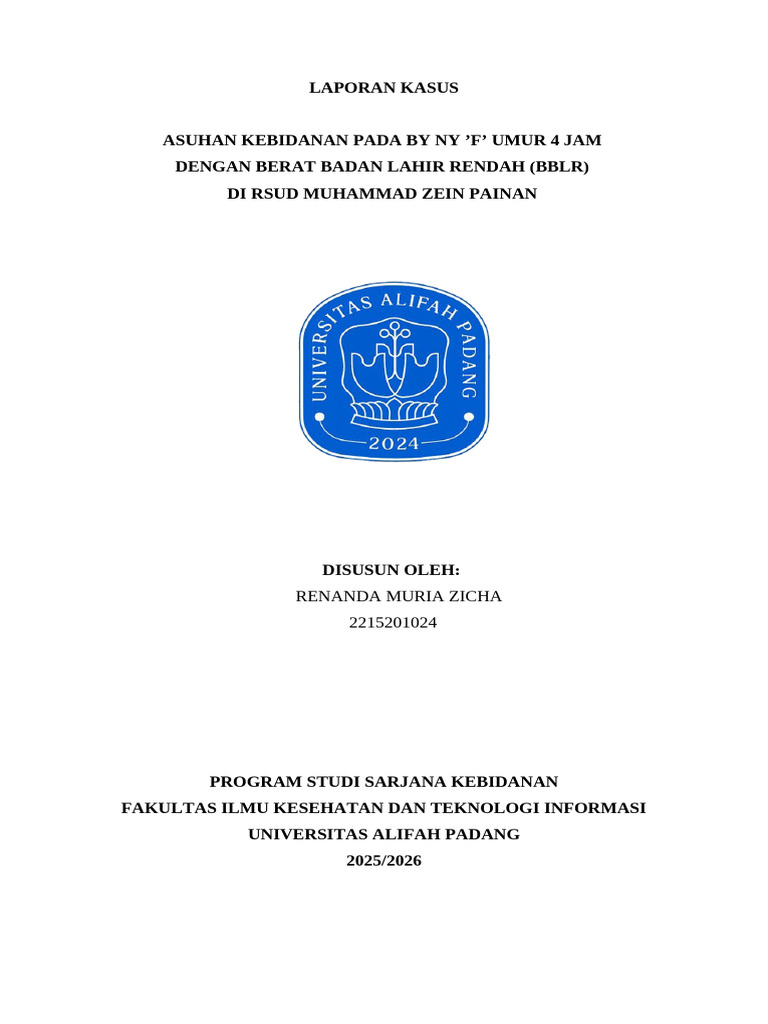 Laporan Kasus Nicu Rere Fix | PDF