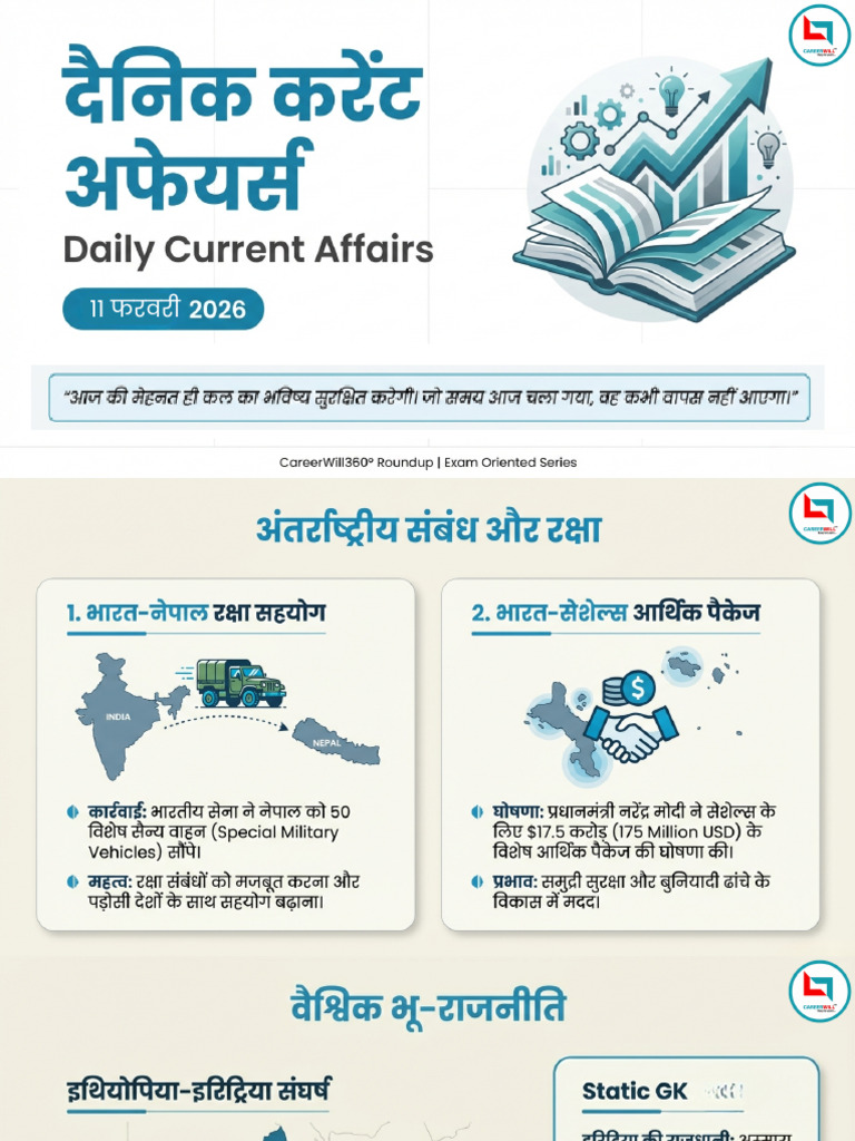 11 February 2026 Current Affairs | PDF