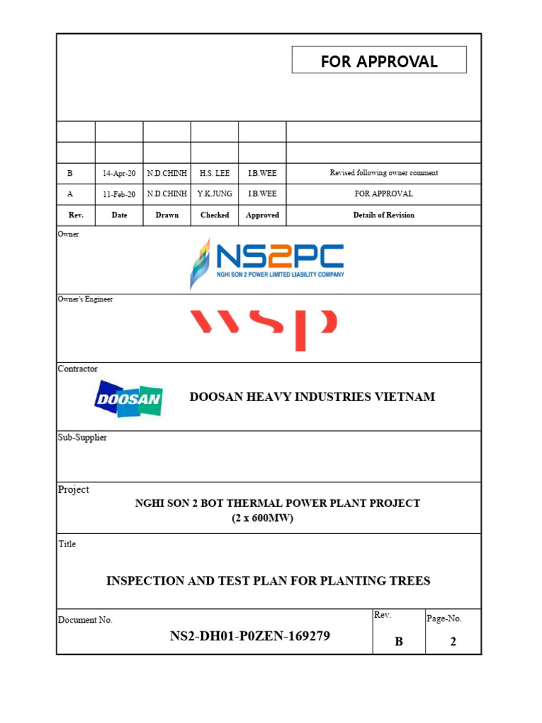 Ns2 Dh01 P0zen 169279 - B - Itp For Planting Trees | PDF