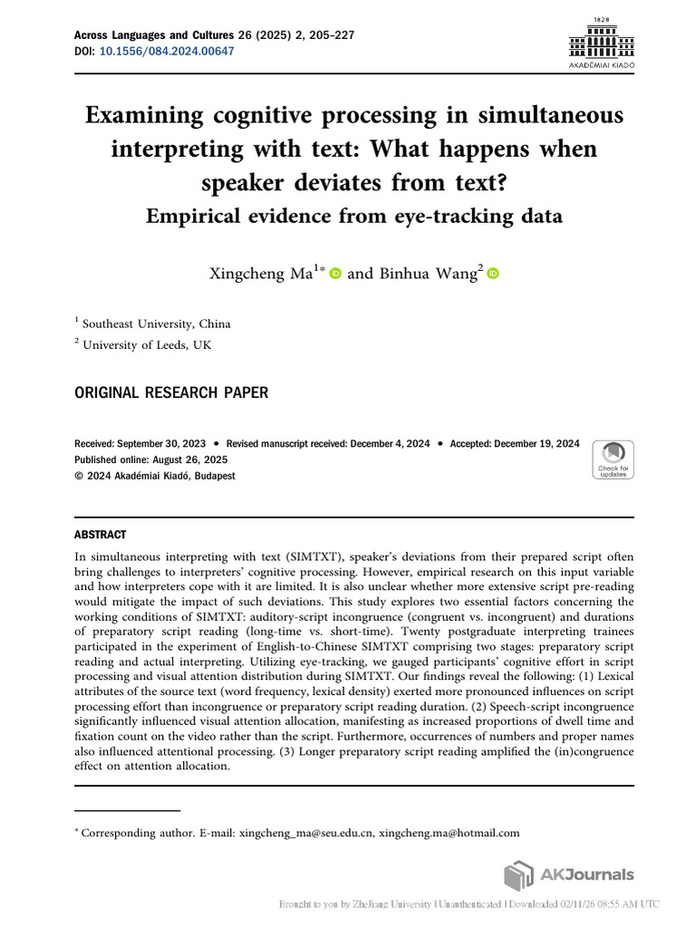 084-article-p205 | PDF | Cognition | Attention