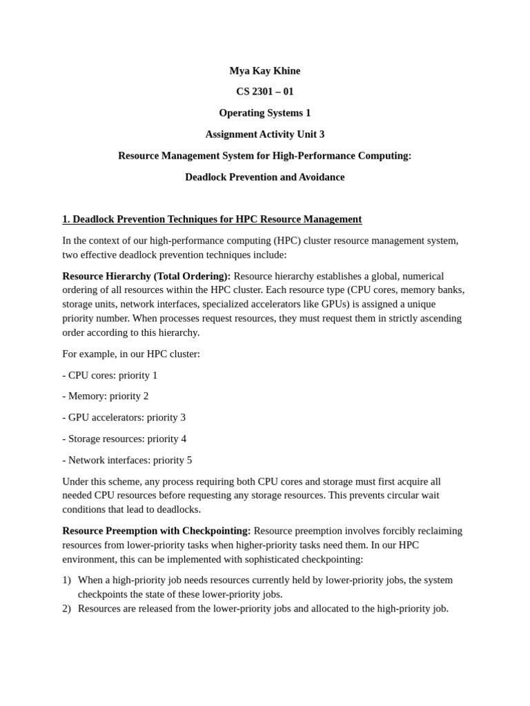 Assignment Activity Unit 3 | PDF | Computer Cluster | Scalability
