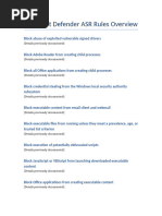 ASR Rules Reference for Microsoft Defender | PDF | Malware | Microsoft ...