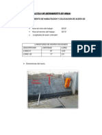 Calculo de Rendimiento en Obra