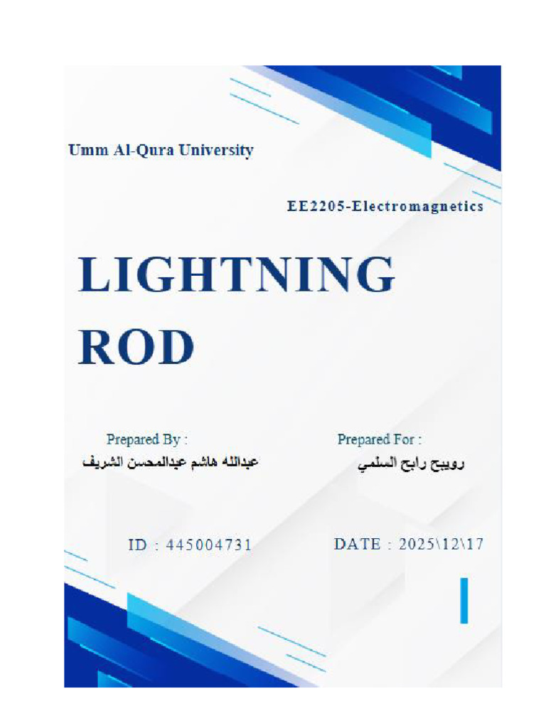 The Lightning Rod (Lightning Protection System) | PDF | Lightning ...
