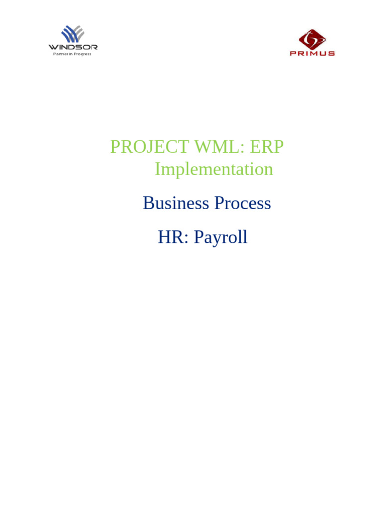 BusinessProcess-SAP HR-Payroll-V1.0 | PDF | Window (Computing) | Payroll