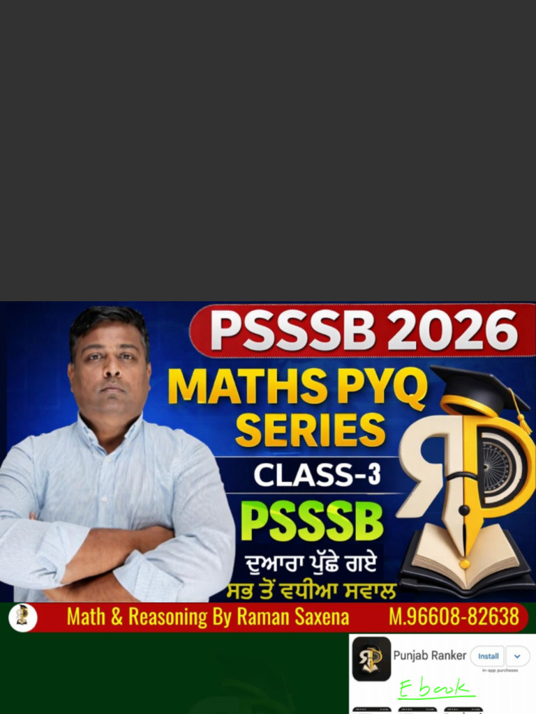 PSSSB Pyq Class 06-04-2026 | PDF