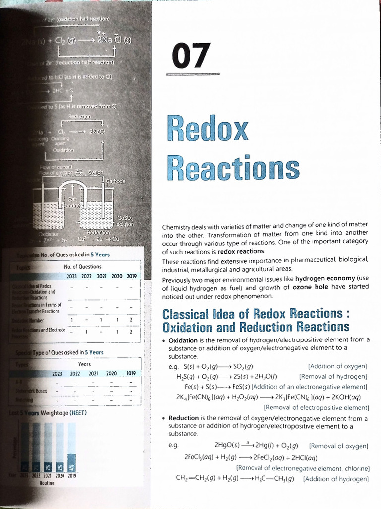 Redox Notes | PDF