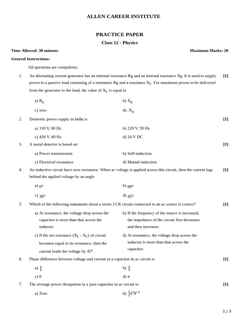 question-2358606 | PDF | Inductor | Electrical Network