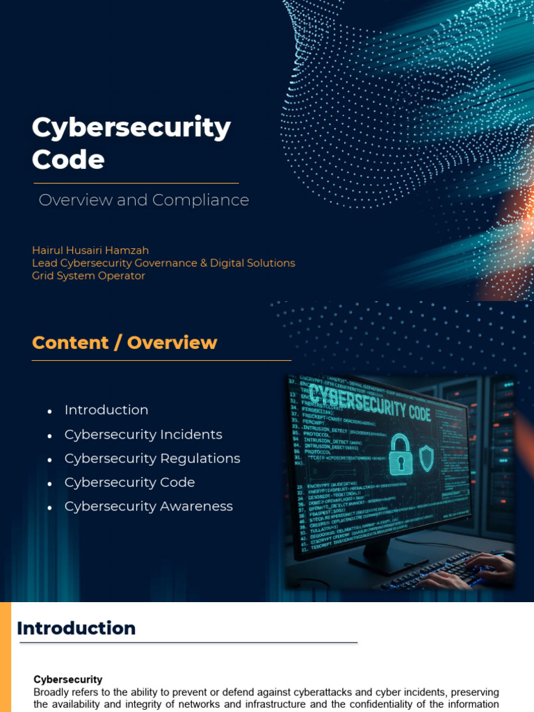 Session 2b - en Hairul - Cyber Security Code - Overview and Compliance ...