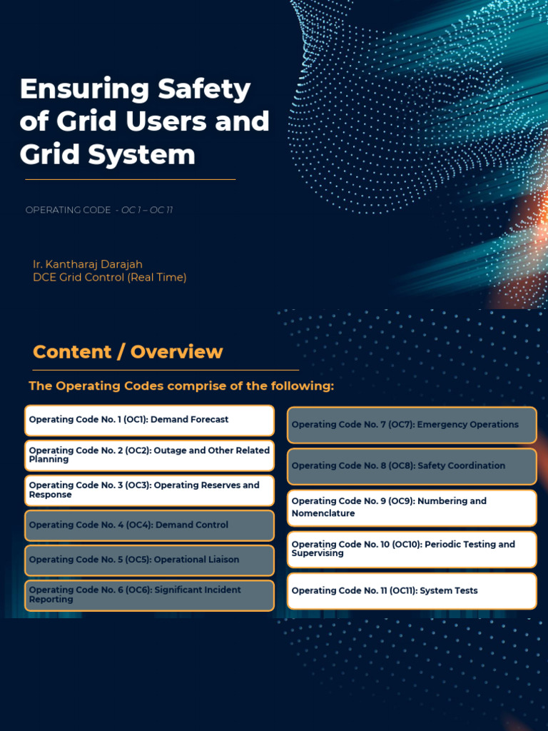Session 4c - MR - Raj - Ensuring Safety of Grid Users and Grid System ...