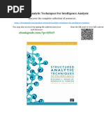 Structured Analytic Techniques For Intelligence Analysis by Richards ...
