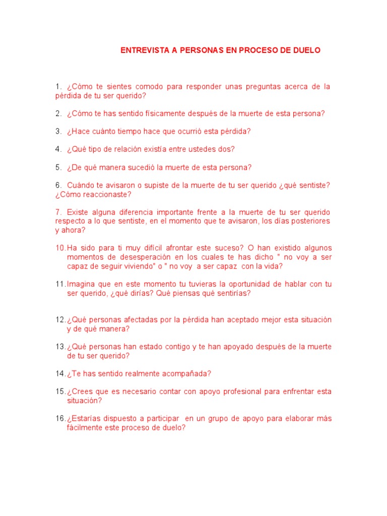 Entrevista de Duelo