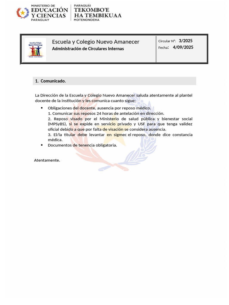 Circular 3 | PDF