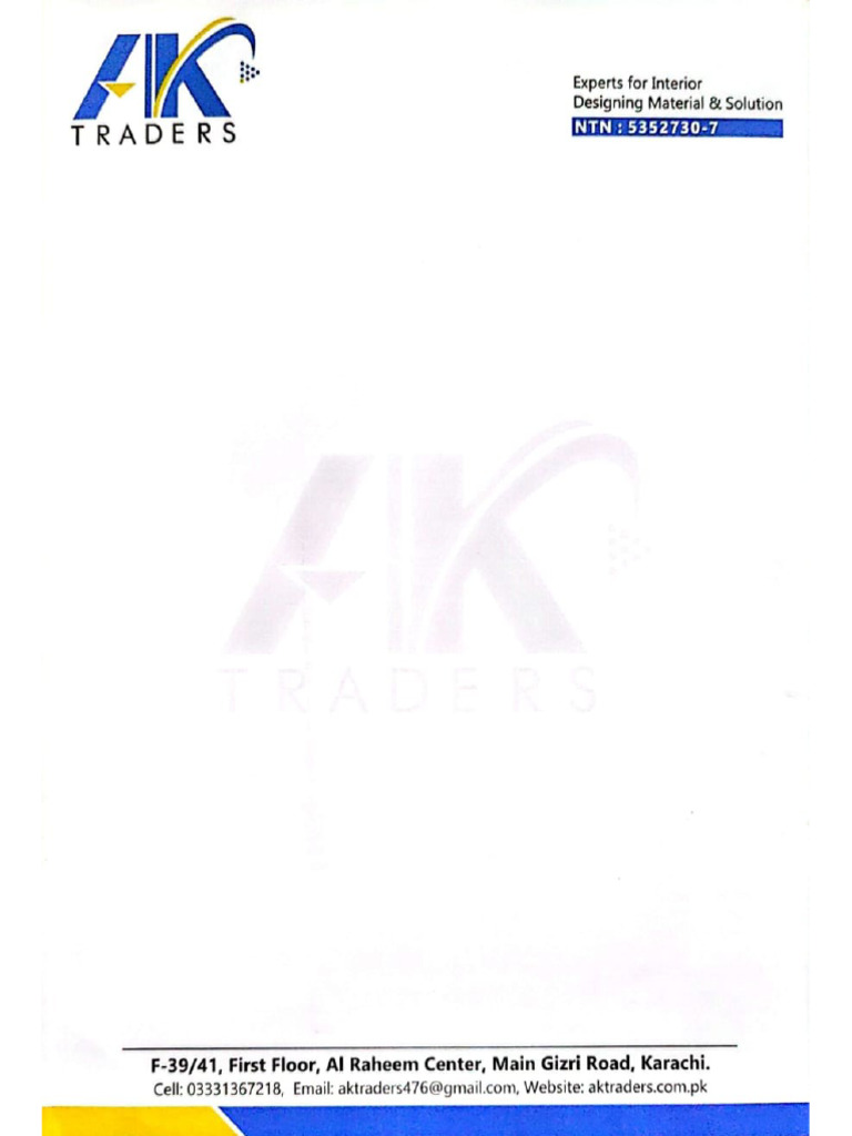 Ak Traders Letterhead | PDF