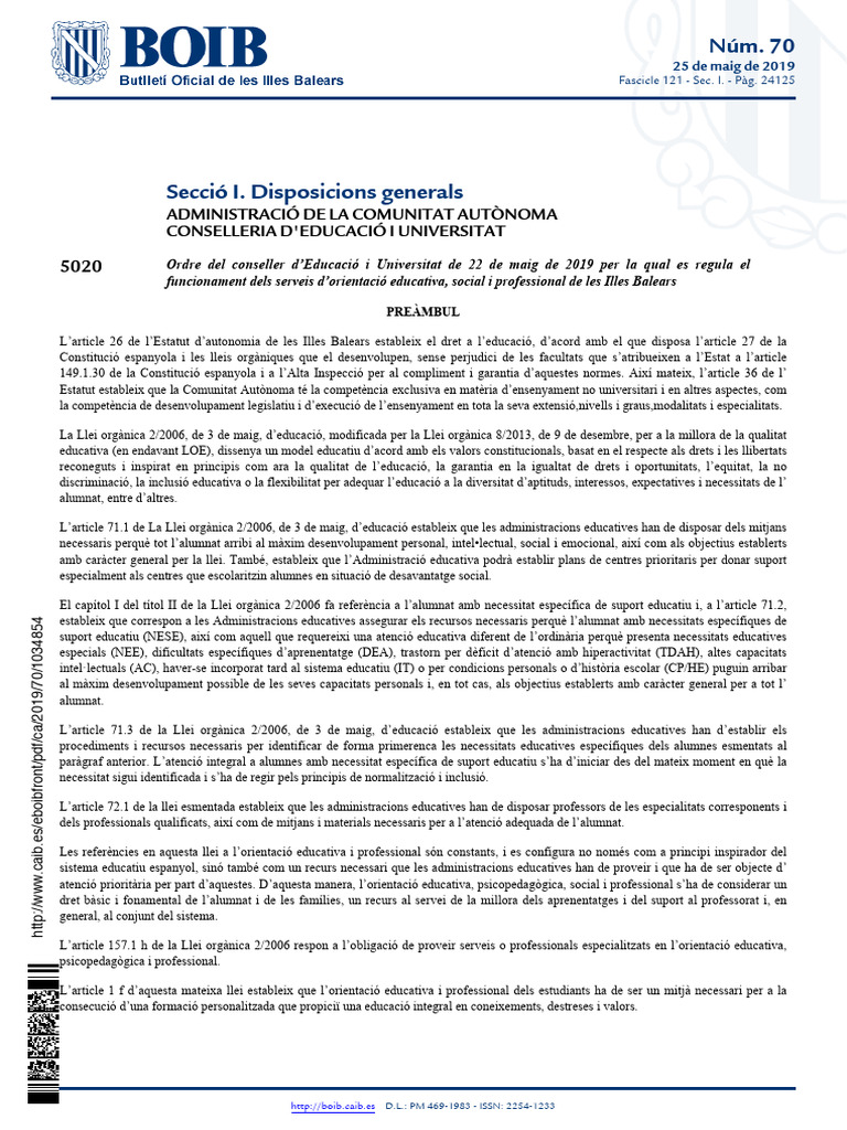 Funcionament EOSA 25-26 | PDF