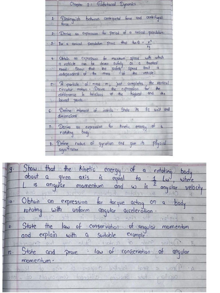 Physics IMP Question Class 12 Maharashtra Board - Edit | PDF